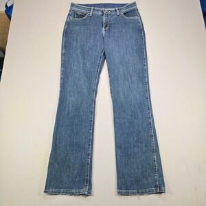 Wrangler Jeans Q-Baby Riding Bootcut No Gap Waistband Blue Womens 9/10 x 34